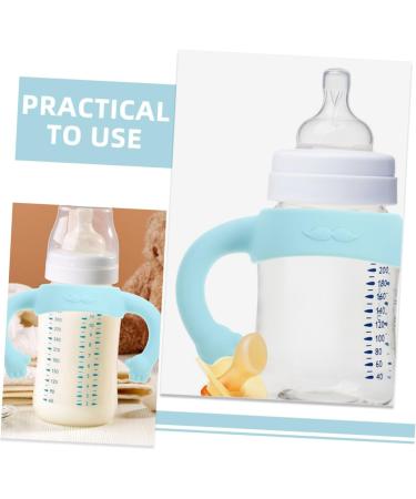 Toyvian 2pcs Bottle Handle Bottle Grip Silicone Bottle Grip Newborn Bottle Grip Handle Bottle Grip Bottle Accessories Milk Wide Mouth Silica Gel 14.00X5.00X5.00CM Sky-blue - Buy Online on GoSupps.com