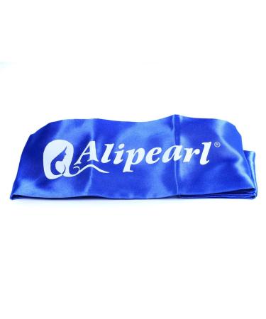 Ali Pearl Blue Satin Edge Scarf for Lace Wigs | Hair Setting Wrap - Buy Online on GoSupps.com