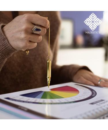 Radiesthesia Pendulum with WITNESS - Esoteric Brass Oracle Pendulum (19g) - Gold - International Shipping Available - Buy Online on GoSupps.com