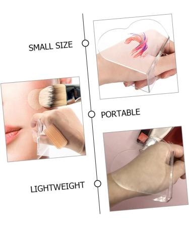 Buy Acrylic and Stainless Steel Makeup Palette Set for Nail Gel & Foundation Mixing | International Shipping - Buy Online on GoSupps.com