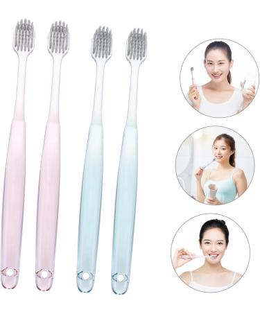 Minkissy 6 Piece Travel & Home Toothbrush Set - Classic Brass & Cleaning Toothbrushes for Adults | Premium Oral Care - Buy Online on GoSupps.com