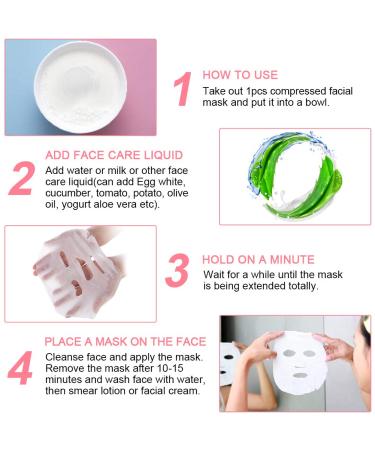 100 Pcs Compress Facial Masks - DIY Skin Care Non-Woven Fiber Paper Masks for Hydration & Rejuvenation - Buy Online on GoSupps.com