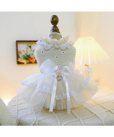 BT Bear Smally Douch Clied - Puppy Skirt Bow Princess Dress & Tutu Rock for Small Dogs & Cats - Size XL Apricot - Buy Online on GoSupps.com