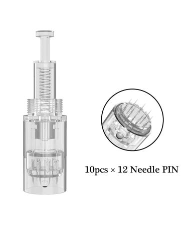 IPM Dermapen Needle Cartridges - 10 PCS 12-Pin Microneedling Set for Derma Pen Machine - Buy Online on GoSupps.com
