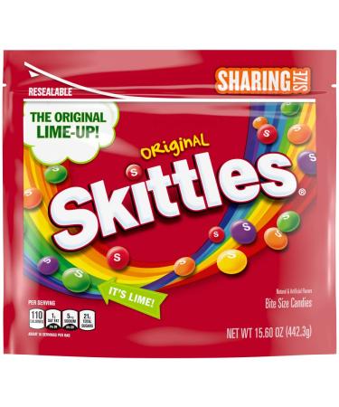 Skittles, Original Candy Sharing Size Bag, 15.6 oz