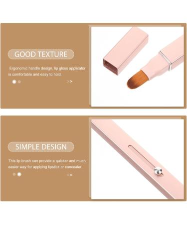 Beaupretty Lip Brush Portable Lip Applicator for Lipsticks Lip Reusable Lip Gloss Balm Applicator Eyeshadow Lip Cream Brush Pink - Buy Online on GoSupps.com