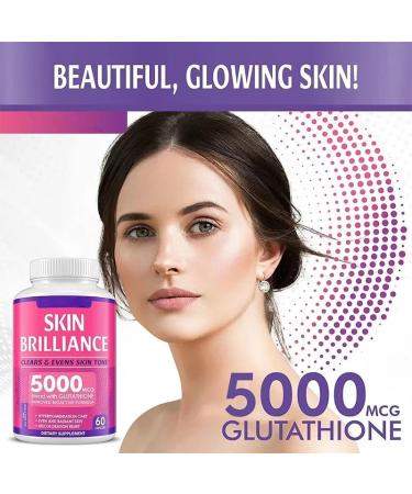 soleil collections Glutathione 5000mg - 60 Capsules - Buy Online on GoSupps.com