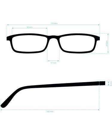 Didinsky Ultra Clear Vision Reading Glasses - Anti-Reflective Rubber Touch 6 Colors 5 Grades for Men & Women - Buy Online on GoSupps.com