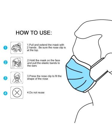 NU R 10pcs 3 Ply Disposable Face Mask Mask with Filter Layer and Elastic Earloop Retail Sealed bags Grey - Buy Online on GoSupps.com