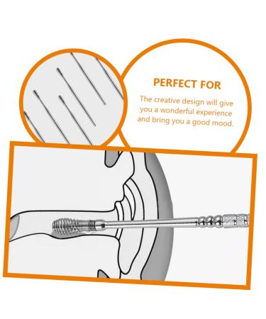 6pcs Stainless Steel Spring Earwax Cleaner Tool Set - Ear Pick, Earwax Catcher, Digger, Spiral Remover, Scoop - Buy Online on GoSupps.com