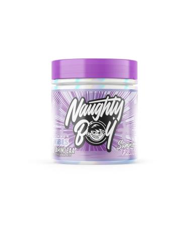 Naughty Boy Summer Vibes Essential Amino Acids with All 3 BCAA's and 9 EAA's in Total Clinically Dosed Amino Acid Drink Supplements for Men & Woman - 345g/30 Servings (Summer Fruits)