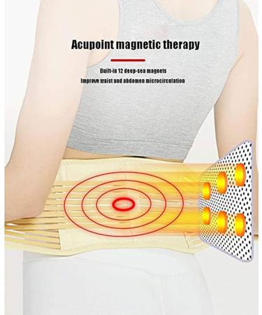Tylxayoxa Magnetic Therapy Waist Belt | Self-Heating Lumbar Support for Back Pain Relief - Medium Size (Color A) - Buy Online on GoSupps.com