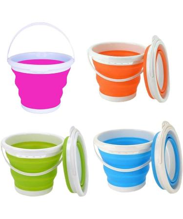 Mop Bucket Folding Bucket Portable Retractable Plastic Household Portable Thickened Travel Outdoor Car Wash Bucket Outdoor Fishing Bucket(Beige) Smooth Sailing - Buy Online on GoSupps.com