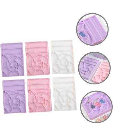 FRCOLOR 6 Pieces Nail Polish Mixing Plates Nail Polish Dish For Manicure Multigrid Design Easy To Clean Easy To Use Suitable For Nail Art Color Blending - Buy Online on GoSupps.com