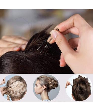 200 U-Shaped Hairpins - 5cm & 6cm Brown Metal Bobby Pins with Storage Box for Women & Girls - Ideal for Hair Styling - International Shipping Available - Buy Online on GoSupps.com