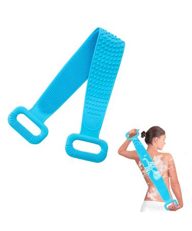 Berych 90 cm silicone back brush body brush double -sided shower brush to shower helps to remove excess stratum corneum and is easy to foam