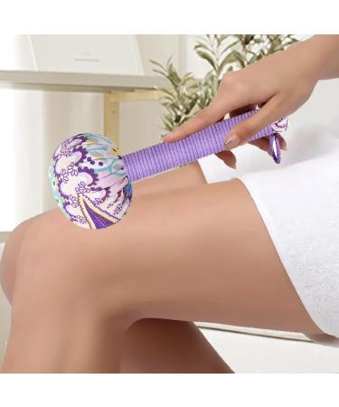 Massage Hammer - Long Purple Massage Tool for Full Body & Legs | Wormwood Therapy | 26cm - Buy Online on GoSupps.com
