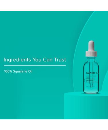 ClarityRx Nourish Your Skin 100% Squalane Moisturizing Oil - Natural Anti-Aging Face Oil for Dry Skin (1 fl oz) - Buy Online on GoSupps.com