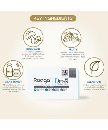 Raaga Professional De-Tan Cream 72g - Tan Removal Treatment - Buy Online on GoSupps.com