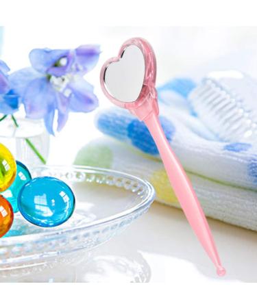 Lurrose Eyebrow Razor & Shaver with Heart Mirror - Eyebrow Trimmer & Eyelash Comb for Women (Pink) | International Shipping Available - Buy Online on GoSupps.com