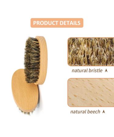 Premium 3PC Beard Comb & Brush Set with Wild Boar Bristles | Beard Shears & Wooden Comb - Perfect Beard Grooming Kit for Men - Buy Online on GoSupps.com