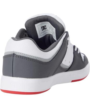 Cure Casual Low Top Skate Shoes Sneakers 10 White/Grey/Red - DC Men's - Buy Online on GoSupps.com