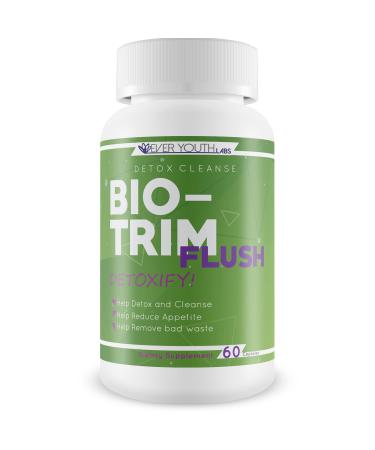 Ever Youth Labs Bio Trim Flush - Our Best Colon Cleanse Detox - Gut Colon Cleanse w/Probiotics - Natural Colon Cleansing Supplement - Keto Colon Detox Pills