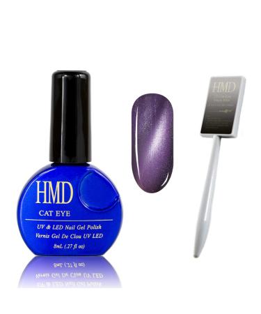 Canada HMD Soak Off UV LED Gel Nails Polish 3D Cat Eye gel coat # 001 with Magic stick (002)