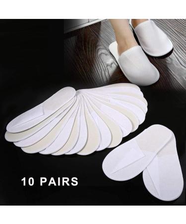 Buy Brrnoo Disposable Spa Slippers - 10 Pairs for Guests | Luxury Hotel Slippers for Men & Women | Perfect for Home & Commercial Use - Buy Online on GoSupps.com
