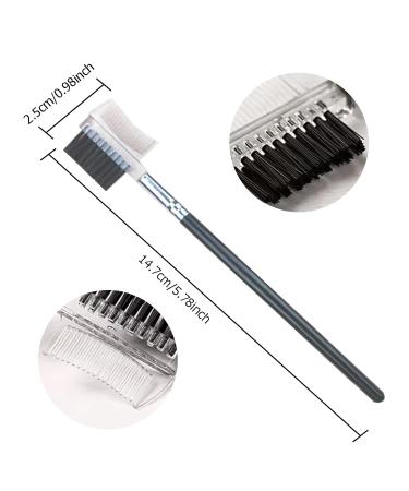 Swysgs 2-in-1 Eyelash & Brow Brushes Set - Double-Sided Eyebrow Comb & Eyelash Separator Tool for Women | Essential Makeup Accessories - Buy Online on GoSupps.com
