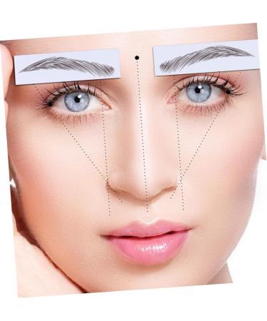 FOMIYES 12 Pcs Eyebrow Stickers Makeup Stickers Hair Eyebrows Brown Imitation Eyebrow Stencil Make up 3d - Buy Online on GoSupps.com