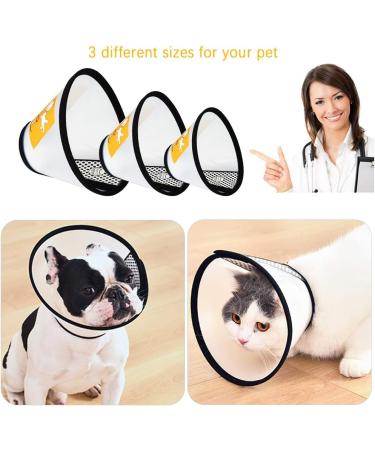 Senpusi Rechenrause - Protective Plastic Elizabethan Collar for Cats Small Dogs & Rabbits | Size 5 (23-27cm) - International Shipping Available - Buy Online on GoSupps.com