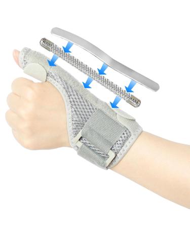 BNOYONERAS Thumb Brace Left and Right CCD Joint Thumb Support Wrist Bandage Joint for Arthritis - Grey