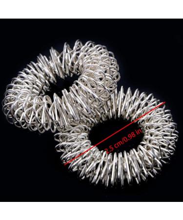 Finger Massage Rings - Sensory Hand Acupressure Therapy | Gold & Silver - International Shipping Available - Buy Online on GoSupps.com