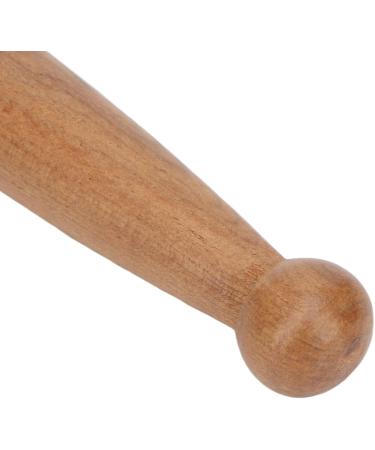 Ergonomic Wooden Foot & Hand Massage Stick - Portable 2-End Manual Massage Tool for Home Travel & Office - Buy Online on GoSupps.com