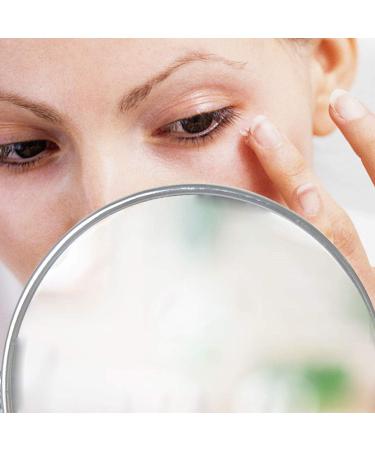 WMugthome Portable 2-Sided Round Makeup Mirror with 1X and 3X Magnification - Silver 6in - Buy Online on GoSupps.com
