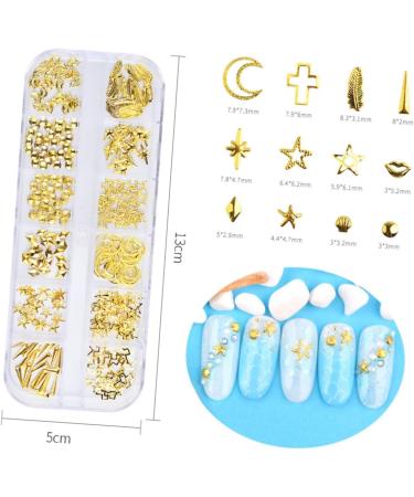 FRCOLOR Tiger Ears Headband Boxes Nail Decorations for Nail Art Nail Art Decoration Manicure Nail Gold Decorations Nail Art Ornaments DIY Nail 3D Hollow Out Manicure Decoration - Buy Online on GoSupps.com