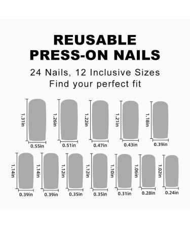 Long Coffin Press on Nails with Rhinestone and Marble Designs - Pink Gradient Change False Nails - 24PCS - Buy Online on GoSupps.com