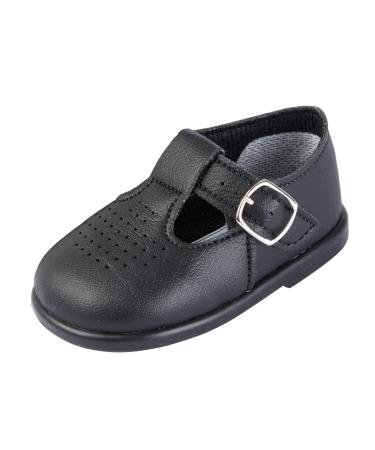 Early Days Baypods Toddler Shoes with Hard Sole Baby Boys & Girls First Walking Shoes with Anti-Slip Sole First Walkers 2 UK Child Black