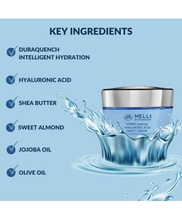 Miba Academy AB HYDRObalance Hyaluronic Acid Night Cream - Buy Online on GoSupps.com