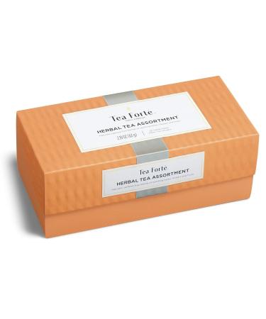 Tea Forte Classic Herbal Tea Presentation Box | Gift Set with 20 Assorted Handcrafted Pyramid Infuser Bags | Naturally Decaffeinated Herbal Teas - Buy Online on GoSupps.com
