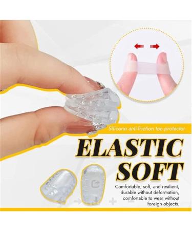 Silicone Toe Protectors - 20Pcs Set for Corns, Foot Pain Relief | Anti-Friction & Breathable Cap for Little Toes - Buy Online on GoSupps.com