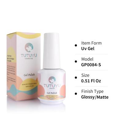 Neon Orange Red Gel Polish 15ml - Bright UV/LED Soak Off Manicure & DIY Nail Art Summer Color GP0084 - Buy Online on GoSupps.com