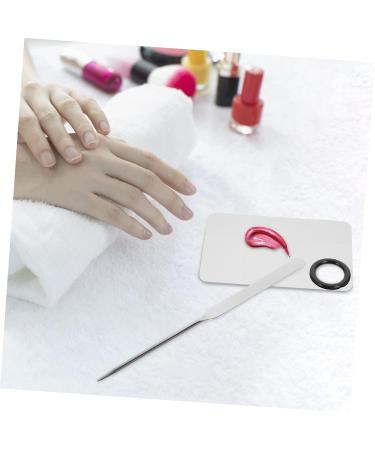FRCOLOR 3 Sets Makeup Mixing Tray & Spatula | Stainless Steel Palette for Foundation & Nail Art | Korean Makeup Accessories - Buy Online on GoSupps.com