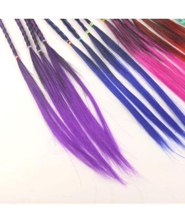 Girl Hair Extension Accessories - 6Pcs Mixed Colors Rubber Band Elastic Bands for Ponytail, Braid, Twist, Wig, and Beautification Hairstyles - Buy Online on GoSupps.com