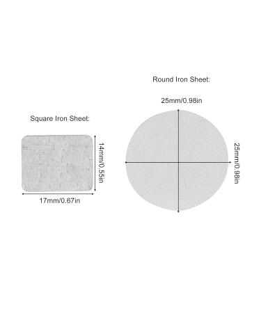 30 Metal Stickers for Magnetic Pallets - Self-Adhesive Makeup Palette Labels - 15 Round & 15 Square Eyeshadow Stickers - Buy Online on GoSupps.com