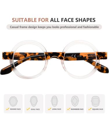 Eyekepper Round Reading Glasses for Women - Oprah Style Tortoise Readers +2.50 Diopters - Buy Online on GoSupps.com