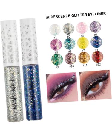 CRILSTYLEO 12pcs Liquid Eyeshadow Eyeliner Eye Shadow Shiny Eyeshadow - Buy Online on GoSupps.com
