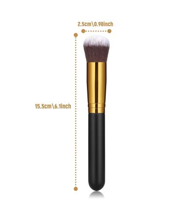 2 Pack Large Kabuki Self Tanner Brush for Face | Sunless Tanning Brush for Men and Women | Round Head for Easy Application and Blending - Buy Online on GoSupps.com