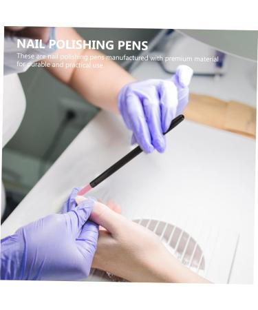 minkissy 2 Sets Nail Quartz Pen Manicure Nail Finger File Glass Nail Grinding File Nail File Cuticle Remover Nail Boards Nail Buffering File Manicure Files Pp Frosted Crystal - Buy Online on GoSupps.com